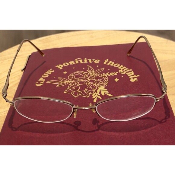 Vintage Safilo Elasta 4805 IN5Eyeglasses Gold Oval Frame  Unisex  Made in Italy
